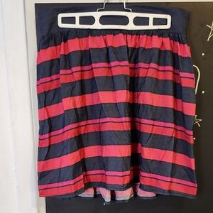 Tommy Hilfiger Pink and Gray Striped Skirt